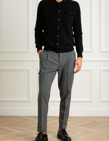 HOSIO-PANTALONE TASCONI-HO24401P40T GRIGIO
