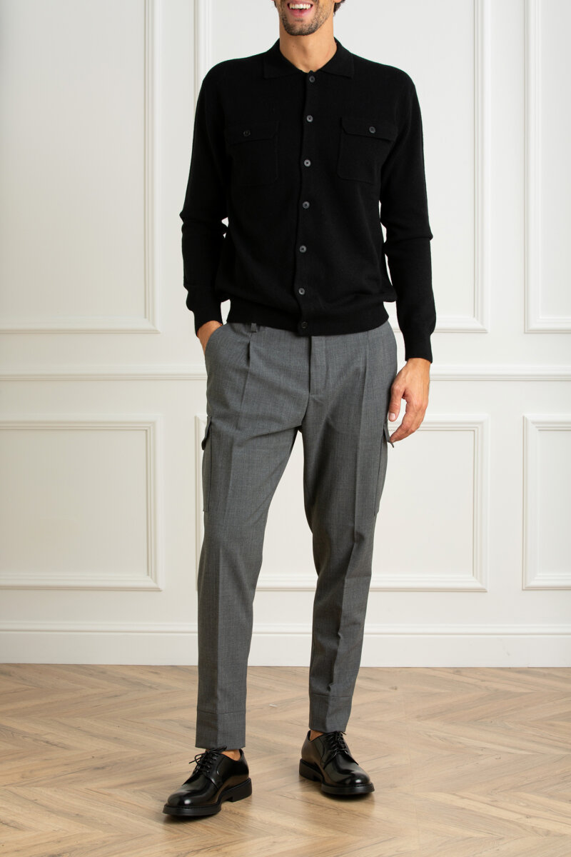 HOSIO-PANTALONE TASCONI-HO24401P40T GRIGIO