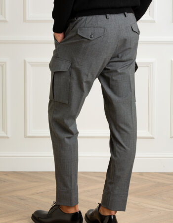 HOSIO-PANTALONE TASCONI-HO24401P40T GRIGIO