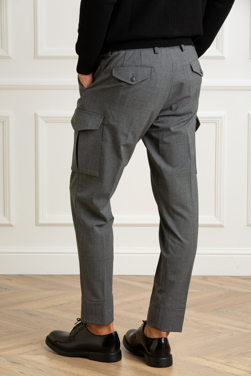HOSIO-PANTALONE TASCONI-HO24401P40T GRIGIO