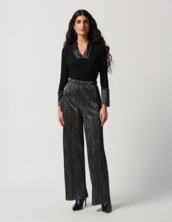 JOSEPH RIBKOFF-PANTALONE LUREX-JOS234210 NERO