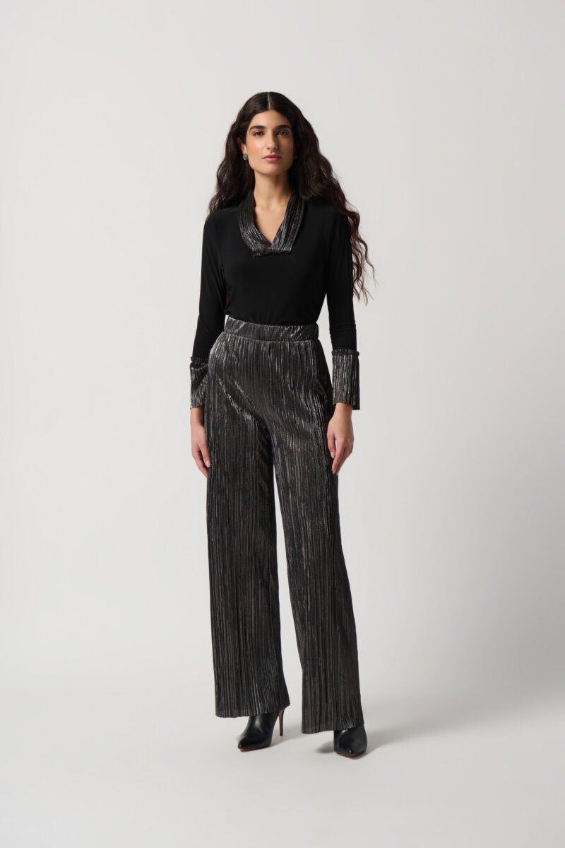 JOSEPH RIBKOFF-PANTALONE LUREX-JOS234210 NERO