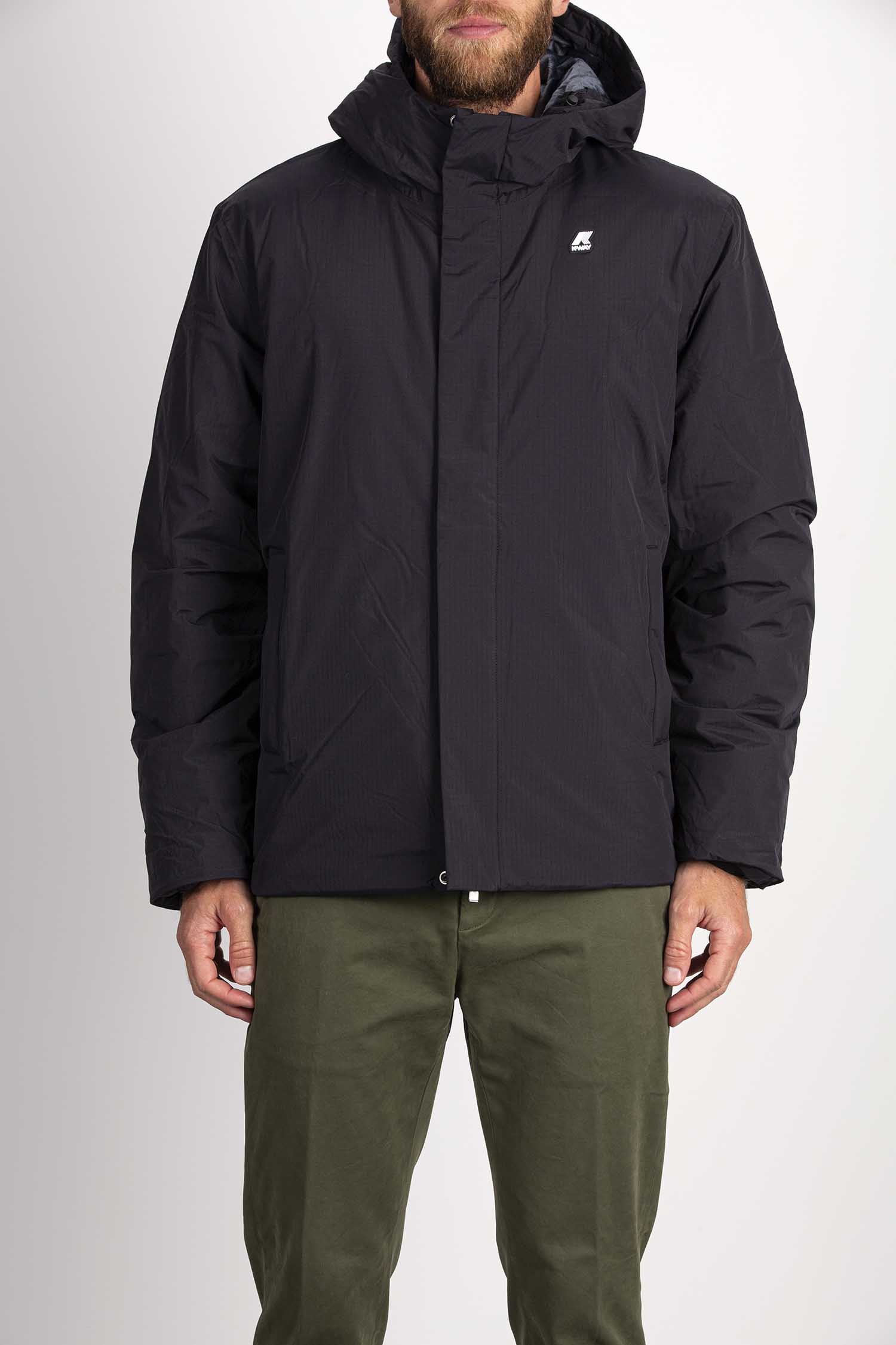K-WAY GIUBBINO JACK RIPSTOP PRIME MARMOTTA Uomo K-WAY-GIUBBINO JACK RIPSTOP PRIME MARMOTTA-KWK3127RW BLACK