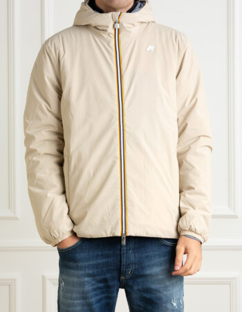 K-WAY-GIUBBINO JACK ST CALDO DOPPIO-KWK6128VW BEIGE