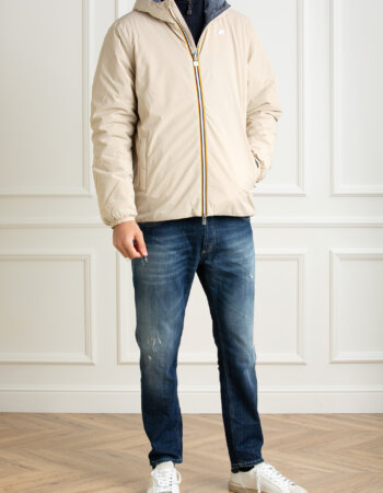 K-WAY-GIUBBINO JACK ST CALDO DOPPIO-KWK6128VW BEIGE