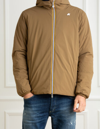 K-WAY-GIUBBINO JACK ST CALDO DOPPIO-KWK6128VW BROWN