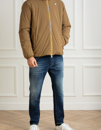 K-WAY-GIUBBINO JACK ST CALDO DOPPIO-KWK6128VW BROWN