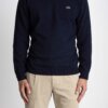 LACOSTE-MAGLIA V MISTO LANA-LCAH3447 BLU