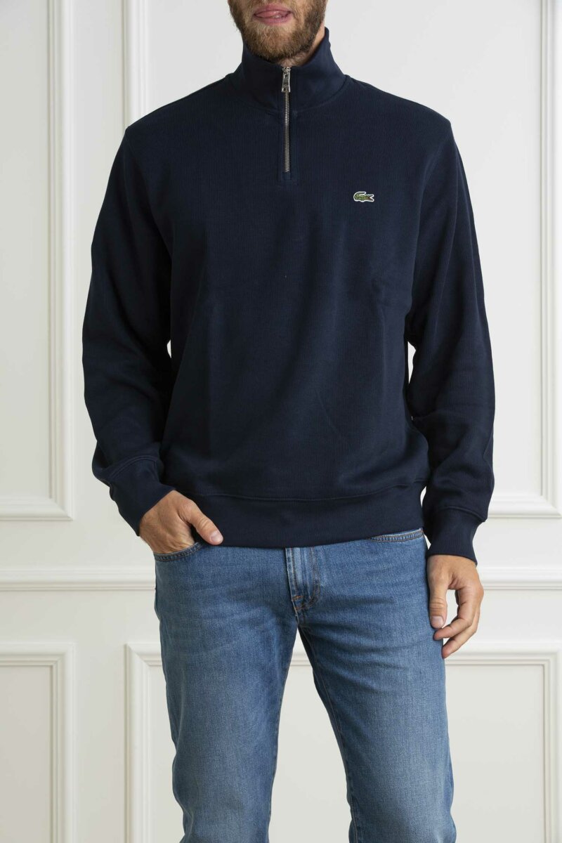 LACOSTE-FELPA UOMO-LCSH1927 BLU