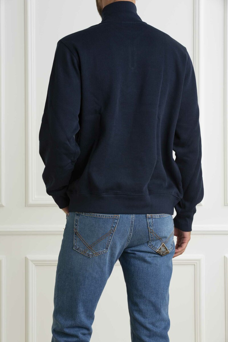 LACOSTE-FELPA UOMO-LCSH1927 BLU
