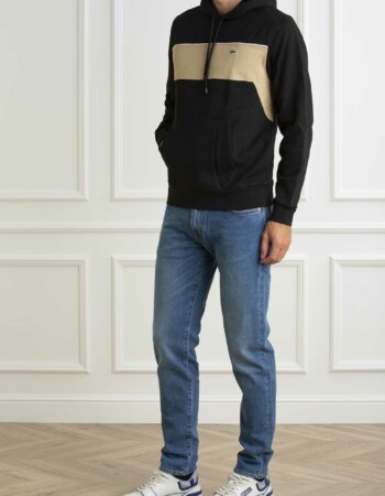 LACOSTE-FELPA UOMO-LCSH5027 NERO
