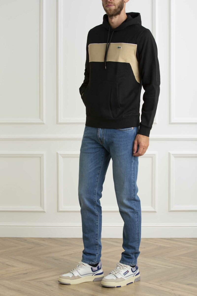 LACOSTE-FELPA UOMO-LCSH5027 NERO