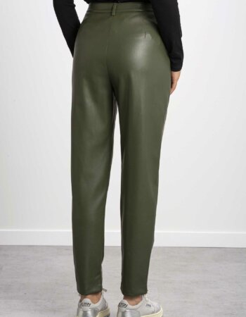 LIU JO-PANTALONE BARREL FIT-LJCF2048E0791 GREEN