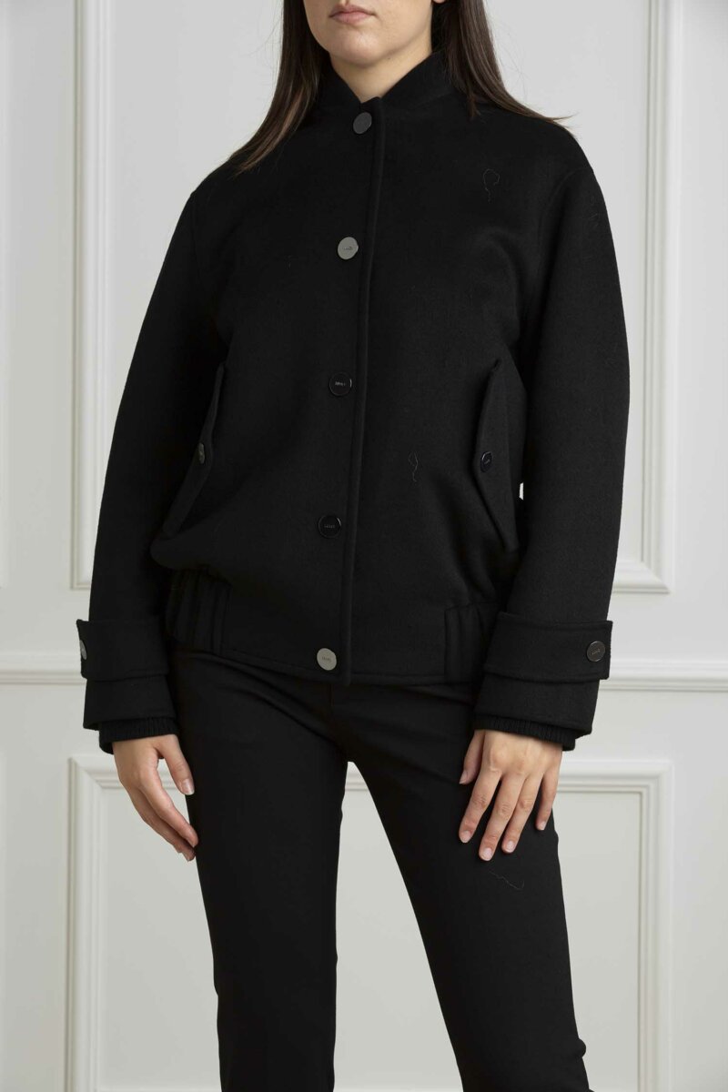 LIU JO-BOMBER OVER-LJCF4006T3540 NERO