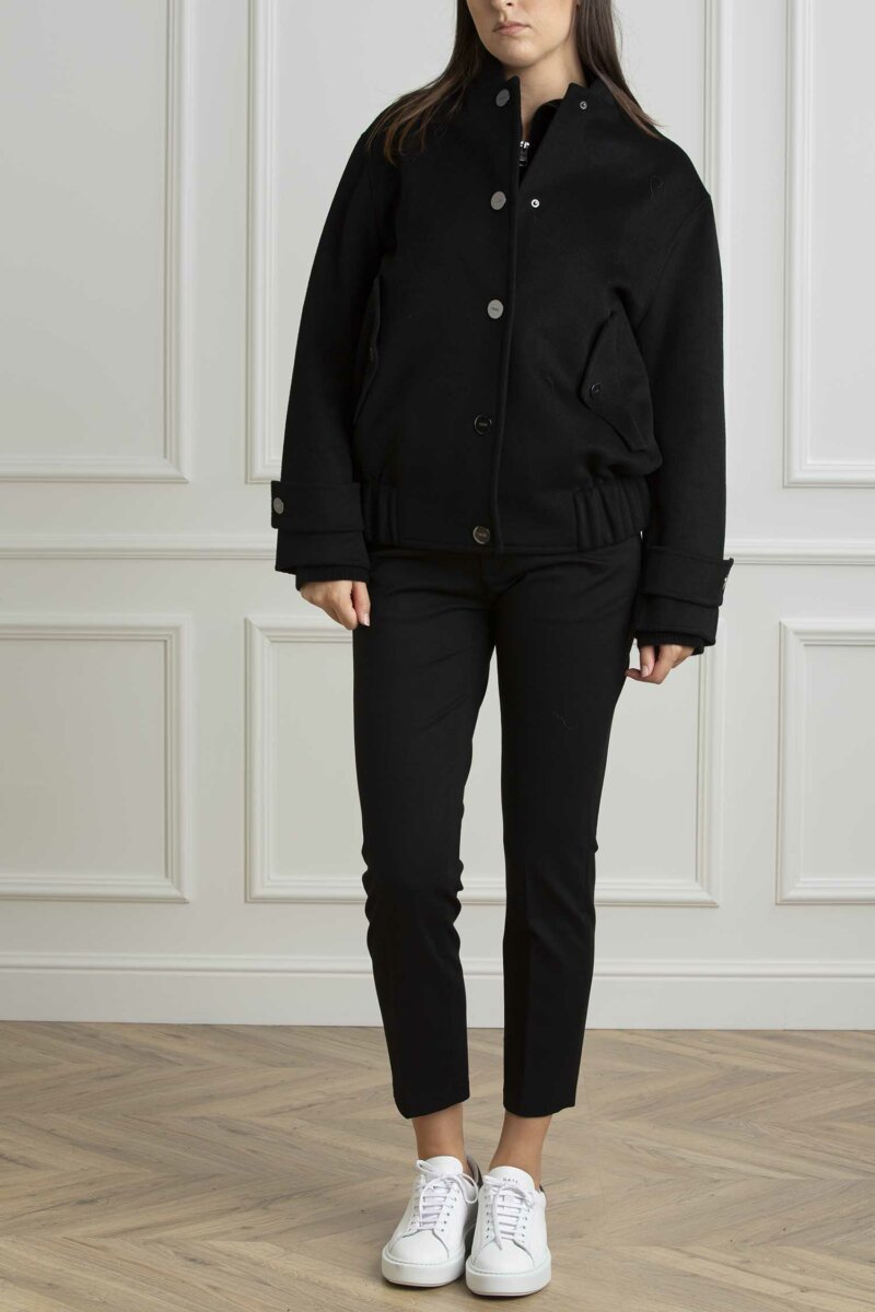 LIU JO-BOMBER OVER-LJCF4006T3540 NERO
