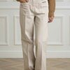 LIU JO-PANT.STRAIGHT T.C.-LJCF4188T4264 GREIGE