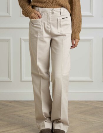 LIU JO-PANT.STRAIGHT T.C.-LJCF4188T4264 GREIGE