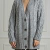 LIU JO-MAGLIA APERTA M/L-LJCF4248MA329 GREY