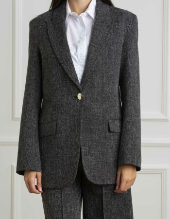 LIU JO-BLAZER STRAIGHT-LJCF4323T2634 BLACK