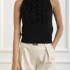 LIU JO-MAGLIA CHIUSA S/M TOP-LJCF4341MA96E NERO