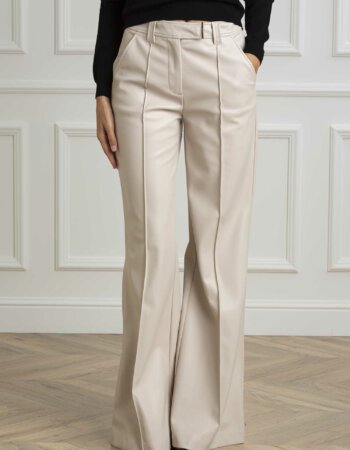 LIU JO-PANTALONE PALAZZO-LJCF4382E0624 GREIGE