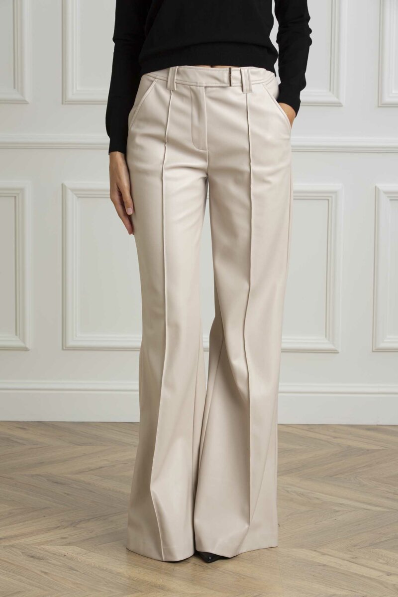 LIU JO-PANTALONE PALAZZO-LJCF4382E0624 GREIGE