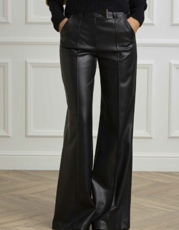LIU JO-PANTALONE PALAZZO-LJCF4382E0624 NERO