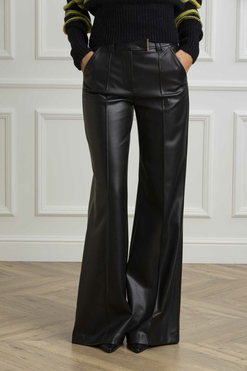 LIU JO-PANTALONE PALAZZO-LJCF4382E0624 NERO