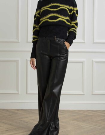 LIU JO-PANTALONE PALAZZO-LJCF4382E0624 NERO