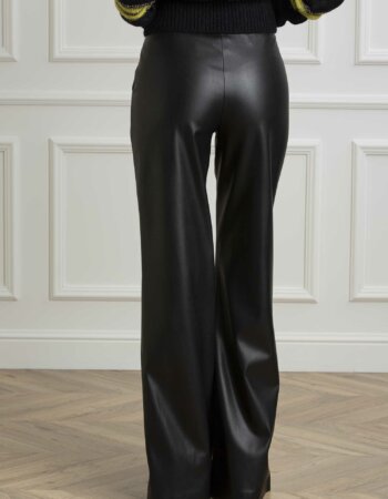 LIU JO-PANTALONE PALAZZO-LJCF4382E0624 NERO