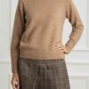 LIU JO-MAGLIA CHIUSA M/L-LJCF4462MA210 CAMEL
