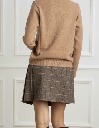 LIU JO-MAGLIA CHIUSA M/L-LJCF4462MA210 CAMEL