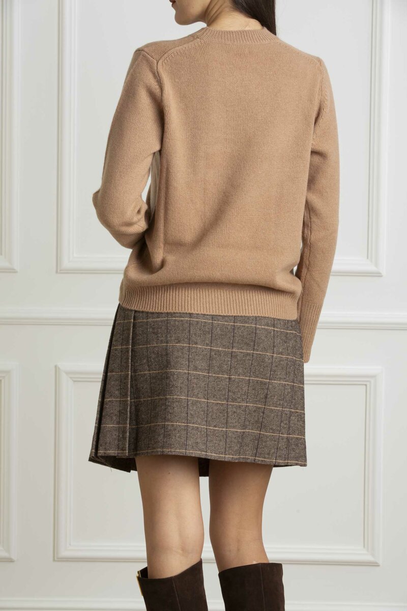 LIU JO-MAGLIA CHIUSA M/L-LJCF4462MA210 CAMEL