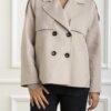 LIU JO-CABAN DOPPIOPETTO-LJCF4467T3540 GREIGE