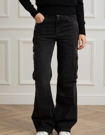 LIU JO-CARGO TASCONI SPALMATO H.W.-LJUF4102D4854 BLACK