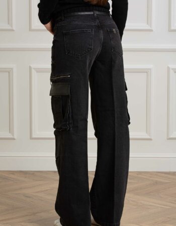 LIU JO-CARGO TASCONI SPALMATO H.W.-LJUF4102D4854 BLACK