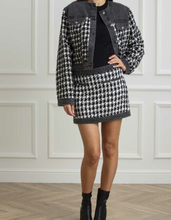 LIU JO-GIUBBINO DENIM BOUCLE-LJUF4160D4956 BLACK