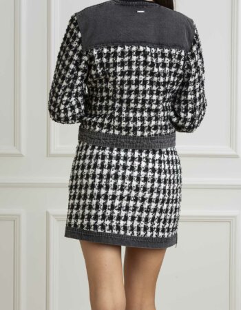 LIU JO-GIUBBINO DENIM BOUCLE-LJUF4160D4956 BLACK