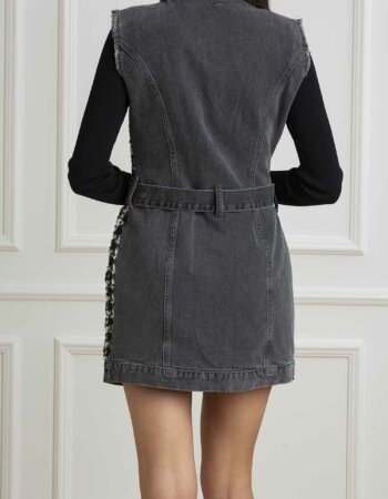 LIU JO-ABITO DENIM BOUCLE-LJUF4197D4956 BLACK