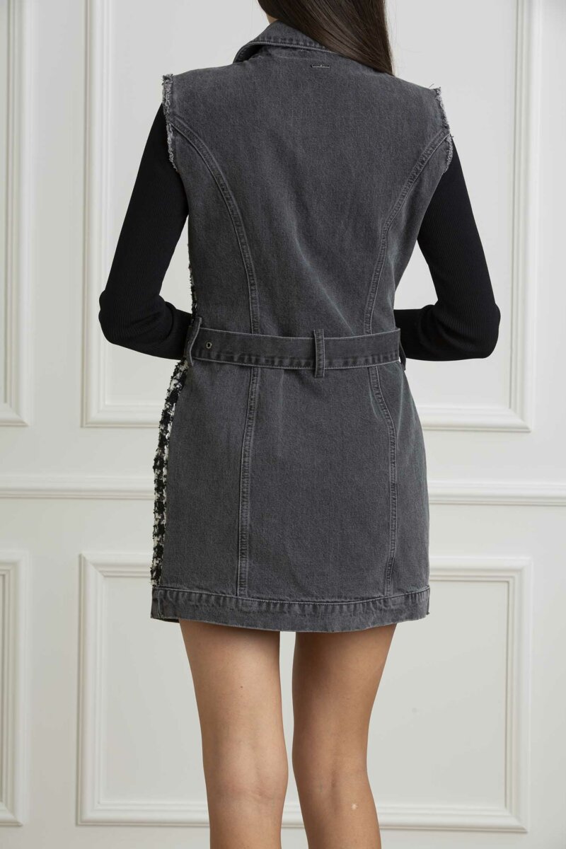 LIU JO-ABITO DENIM BOUCLE-LJUF4197D4956 BLACK
