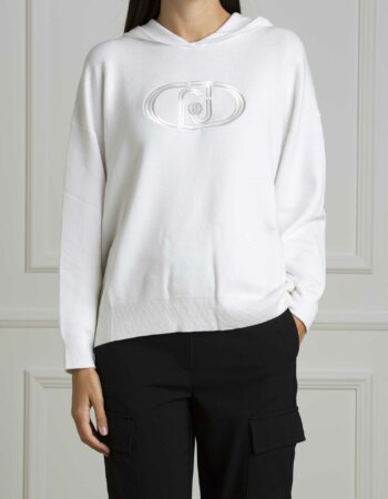 LIU JO-MAGLIA CHIUSA M/L-LJWF4175MS49I BIANCO