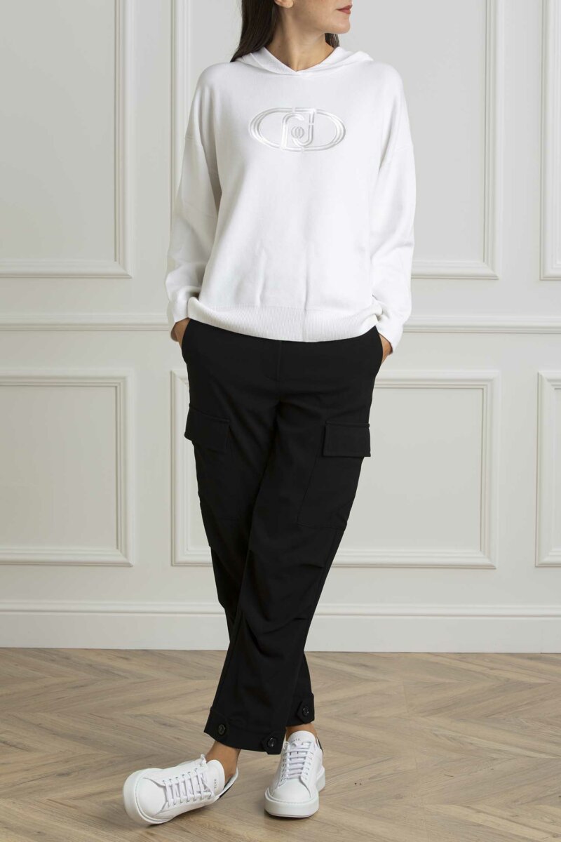 LIU JO-MAGLIA CHIUSA M/L-LJWF4175MS49I BIANCO