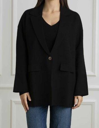 LIU JO-MAGLIA APERTA M/L-LJWF4424MS99E NERO