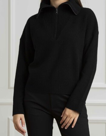 LIU JO-MAGLIA CHIUSA M/L-LJWF4435MS009 NERO
