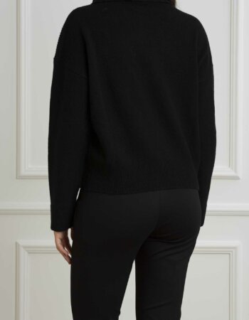 LIU JO-MAGLIA CHIUSA M/L-LJWF4435MS009 NERO