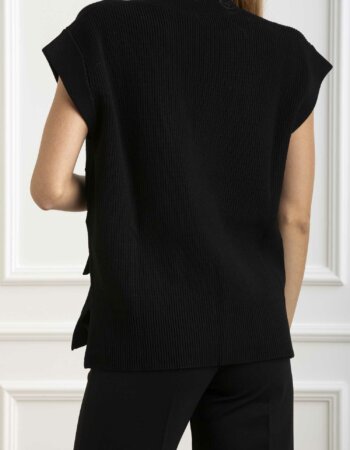 LIU JO-MAGLIA CHIUSA S/M-LJWF4474MS99E NERO