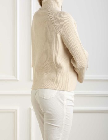 LIU JO-MAGLIA CHIUSA M/L-LJWF4475MS99E NATURALE
