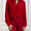 MARELLA-CAMICIA NASTRO-MANASTROA4 ROSSO