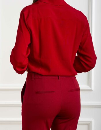 MARELLA-CAMICIA NASTRO-MANASTROA4 ROSSO