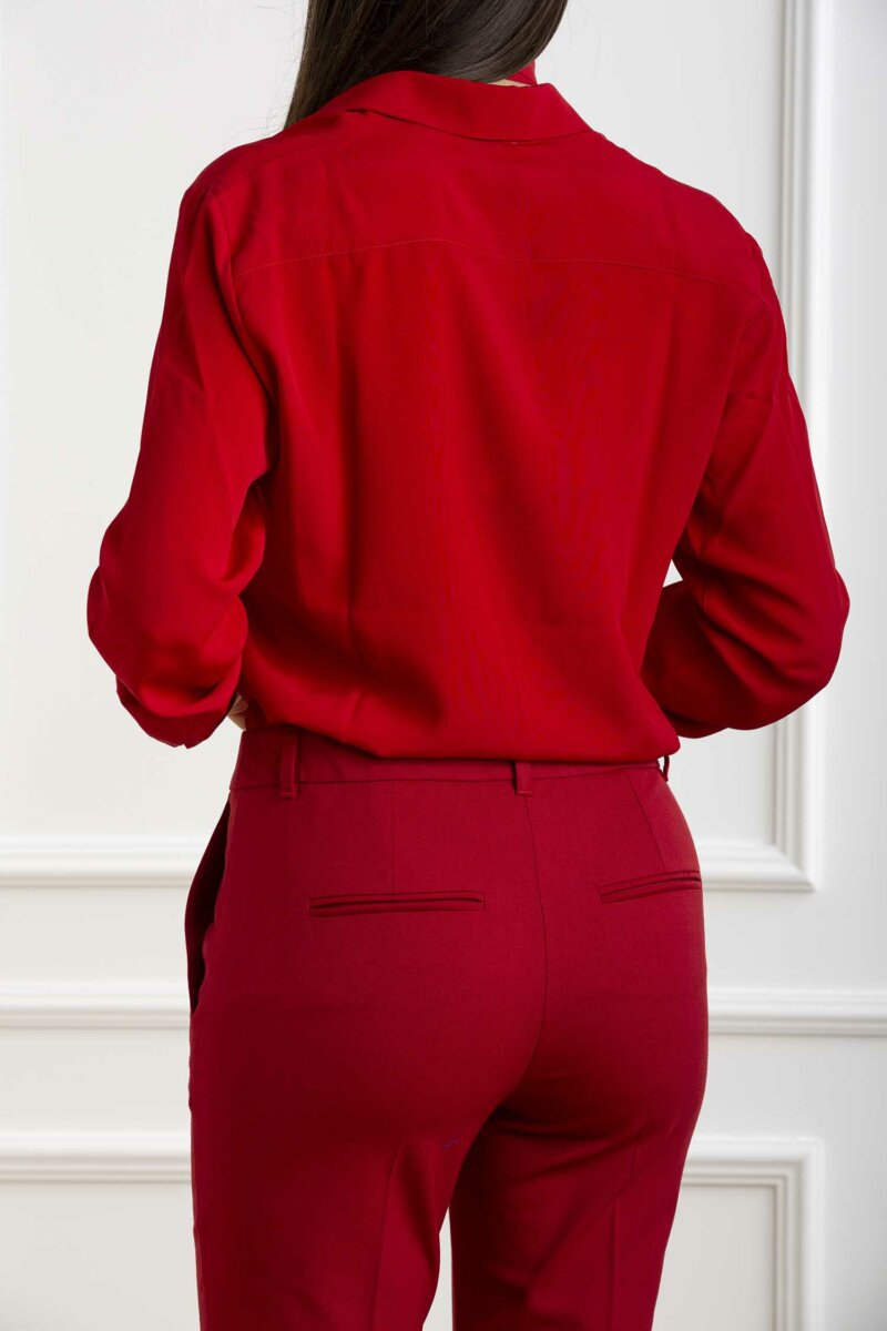 MARELLA-CAMICIA NASTRO-MANASTROA4 ROSSO